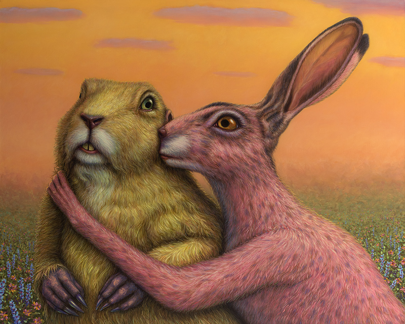 Prairie Dog and Rabbit Couple